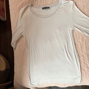 EUC Zara short sleeved light grey sweater